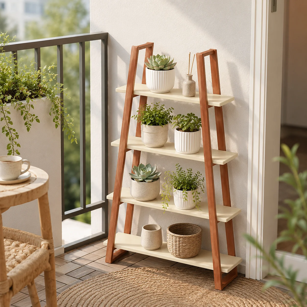 Dollhouse Furniture, Miniature Furniture, Dollhouse Miniature Models, 1:12 Scale/1/12 Scale 3D Printed Trapezoidal Storage Rack, A-Shaped Display Stand, Pla Material, Not Made of Wood, Two Colors Available. Multi-Layered Design, Can Be Used as a Flower Stand, Bookshelf, Storage Rack, and Display Rack, Suitable for Decorating the Living Room, Study, and Balcony in Dollhouses. Requires Simple Self-Installation.