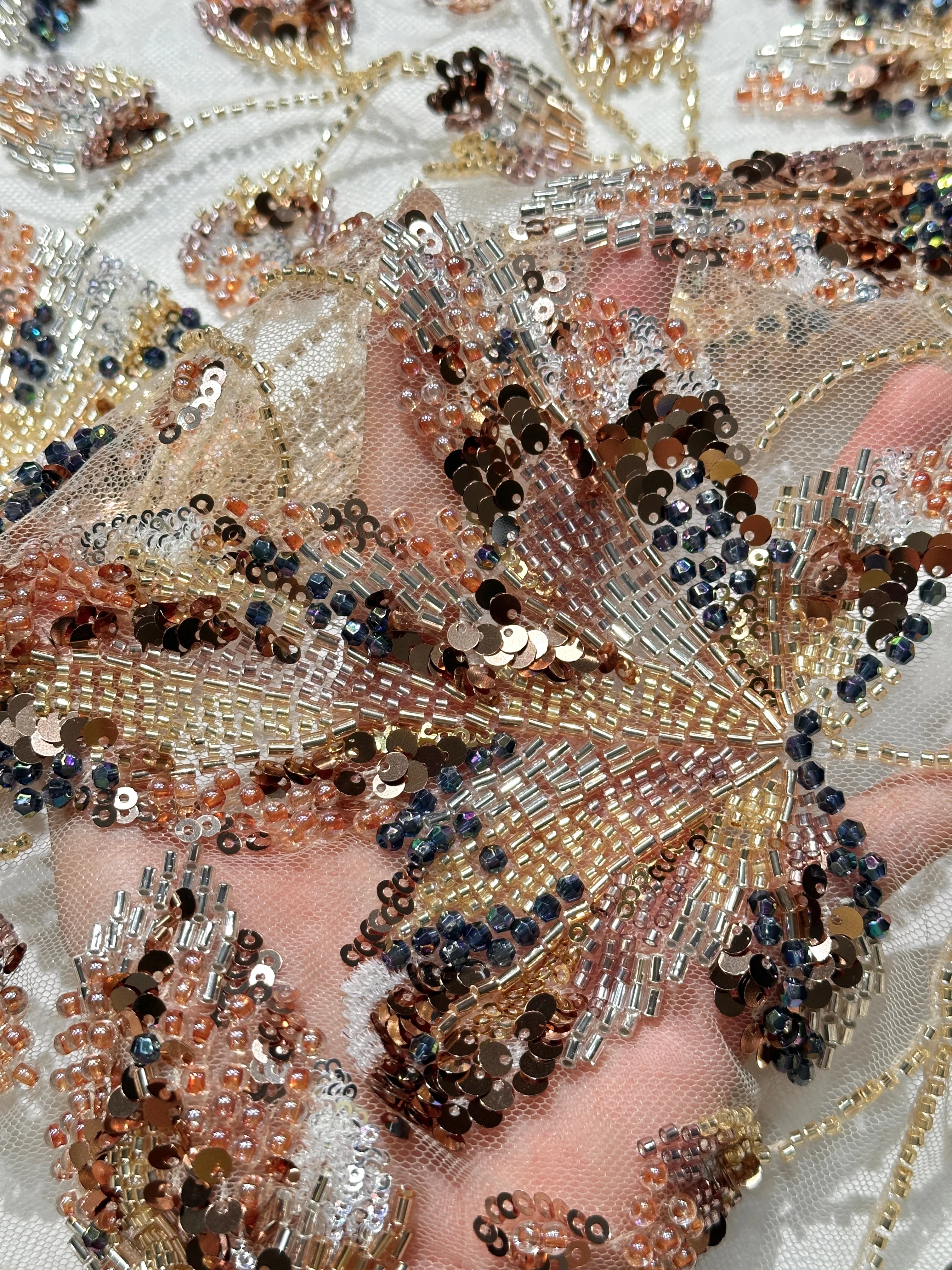 African Gold Lace French Tulle Sequin 2025 High Quality Groom Nigerian Wedding Bridal Embroidery French Tulle Sewing