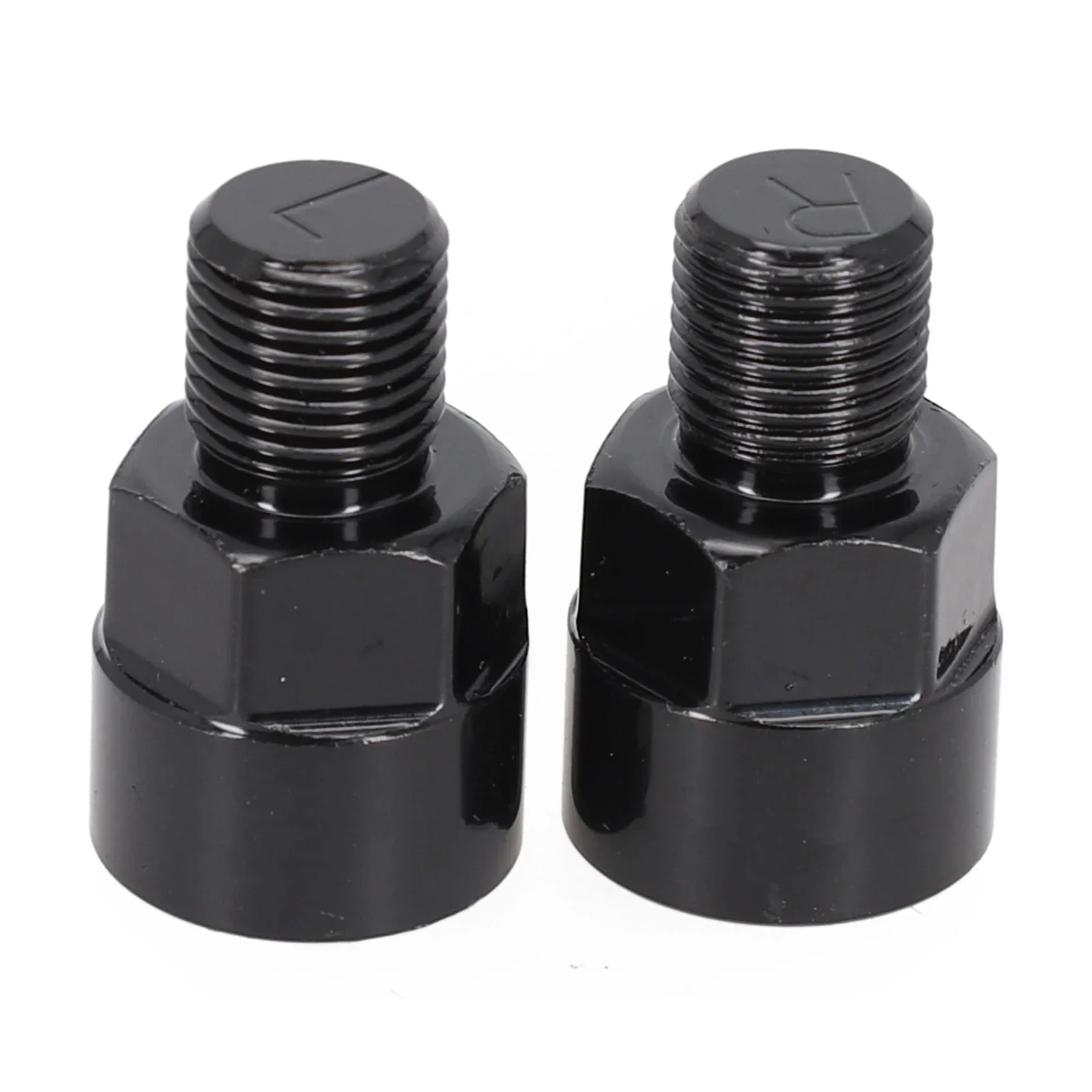 

1/2 Inch To 9/16 Inch Pedal Adapter Compatible With Bike Cranks And Pedals Strong Aluminum Alloy Material Black Color