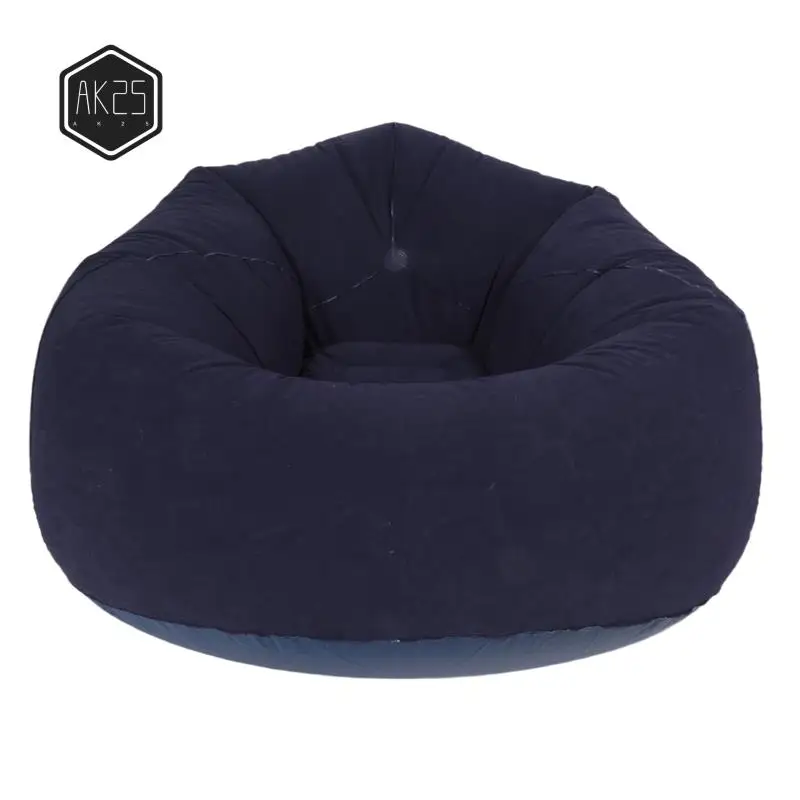 AK25-Large Inflatable Sofa Chair Bean Bag Flocking PVC Garden Lounge Beanbag Outdoor Furniture Camping Backpacking Bags