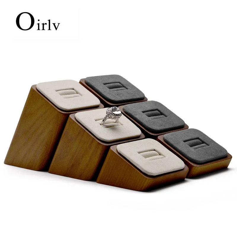 

Oirlv Solid Wood Jewelry Display Stand Set Props Ring Necklace Bracelet Earrings Jewelry Counter Jewelry Display Stand