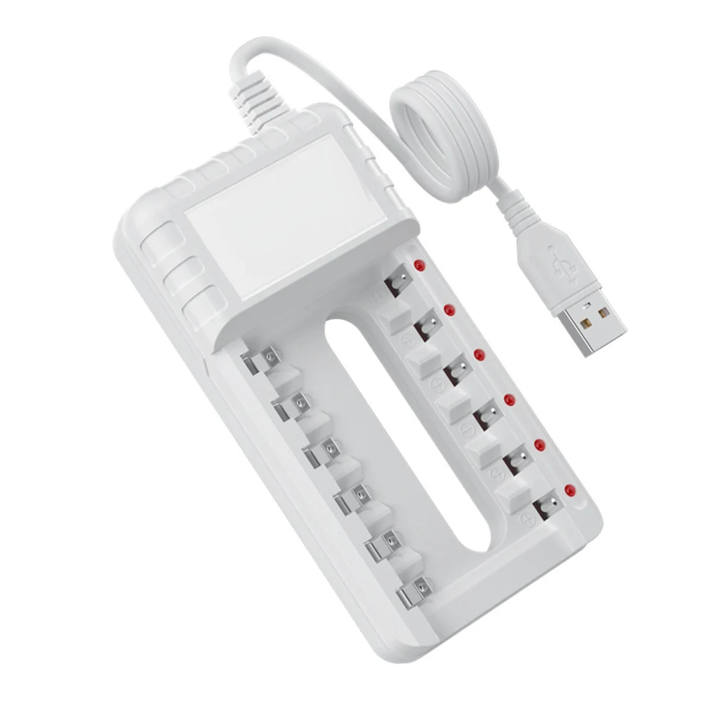 Copper Electrodes Battery Charger Output 8 Slots AAA 1.2V 120mA For AAA/AA Battery Rechargeable USB Battery Charger