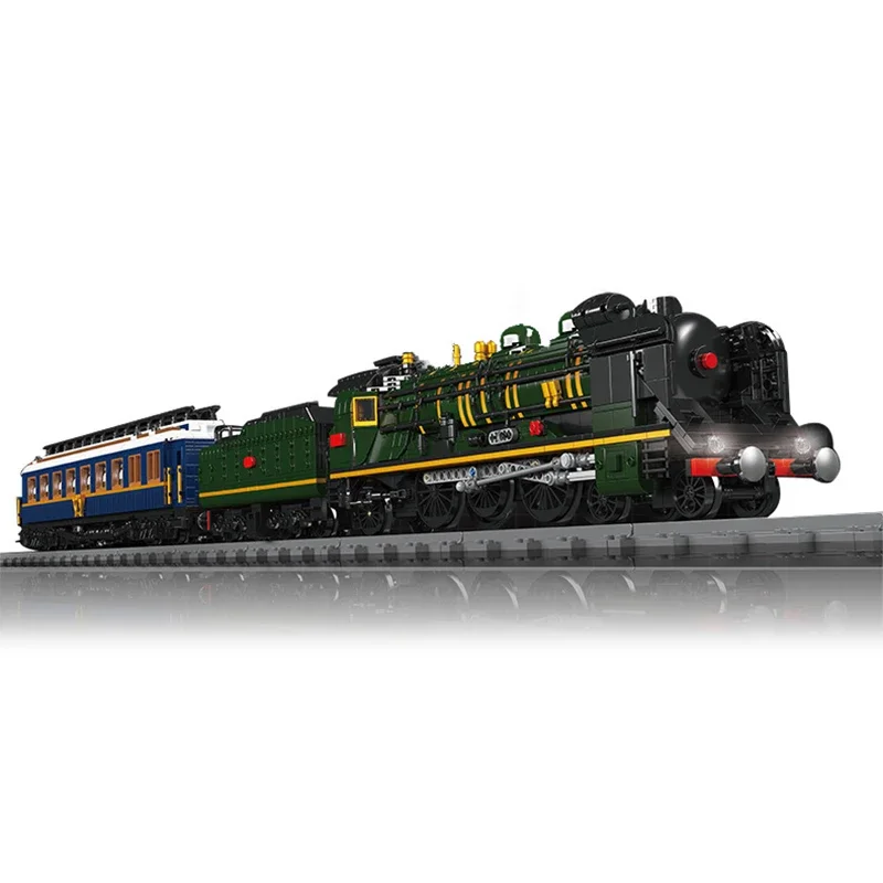 RC Franse Spoorwegen SNCF 231 Stoomlocomotief Bouwstenen Technische Treinmodel DIY Speelgoed voor Jongens Kinderen Cadeau 3898 st. - afbeelding 2
