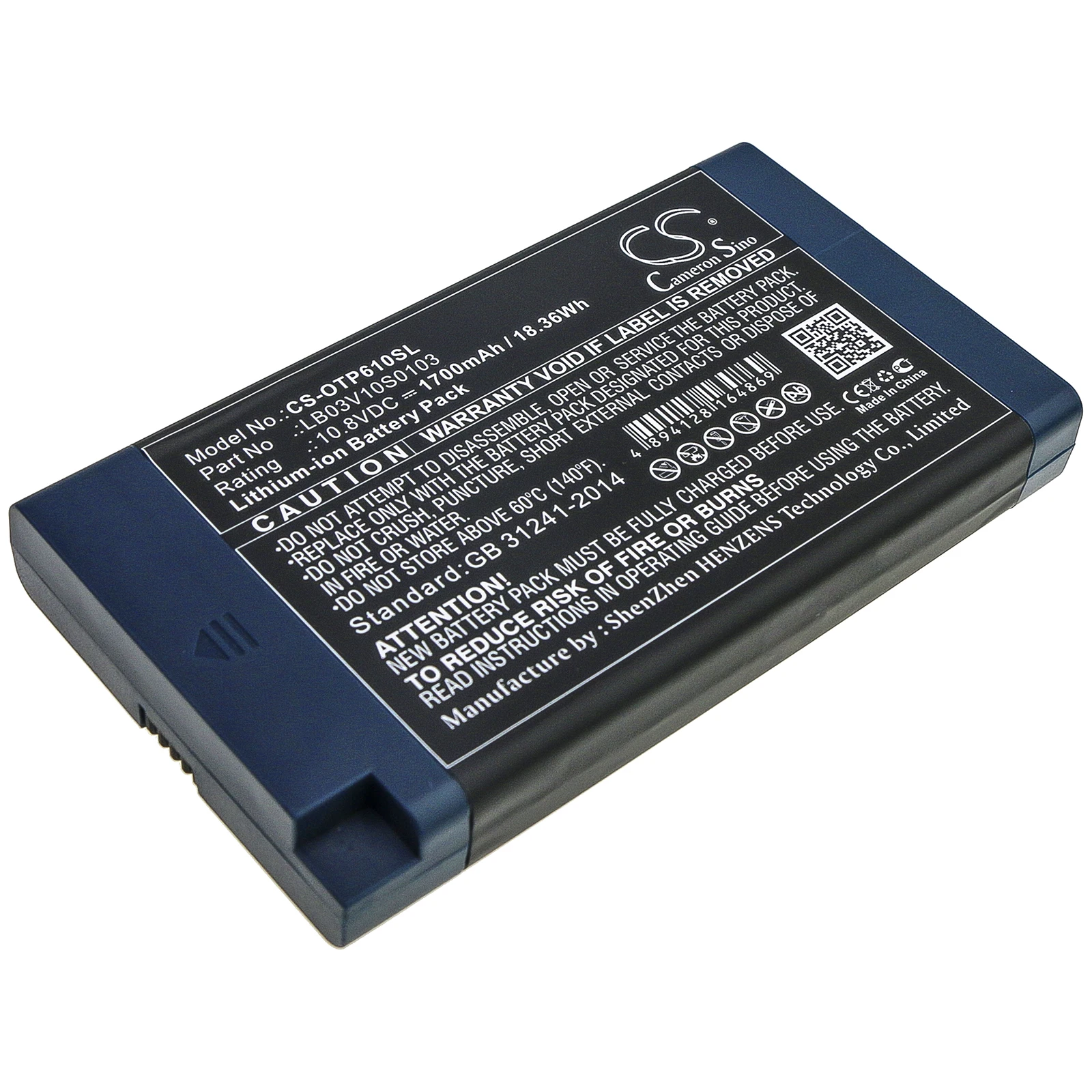 10.8V 1700mAh replacement Battery LB03V10S0103 for OPWILL OTP6123,OTP6103,OPT6123L,OTP6105,OTP-6103,OTP-6123,OTP-6213L,OTP-6126