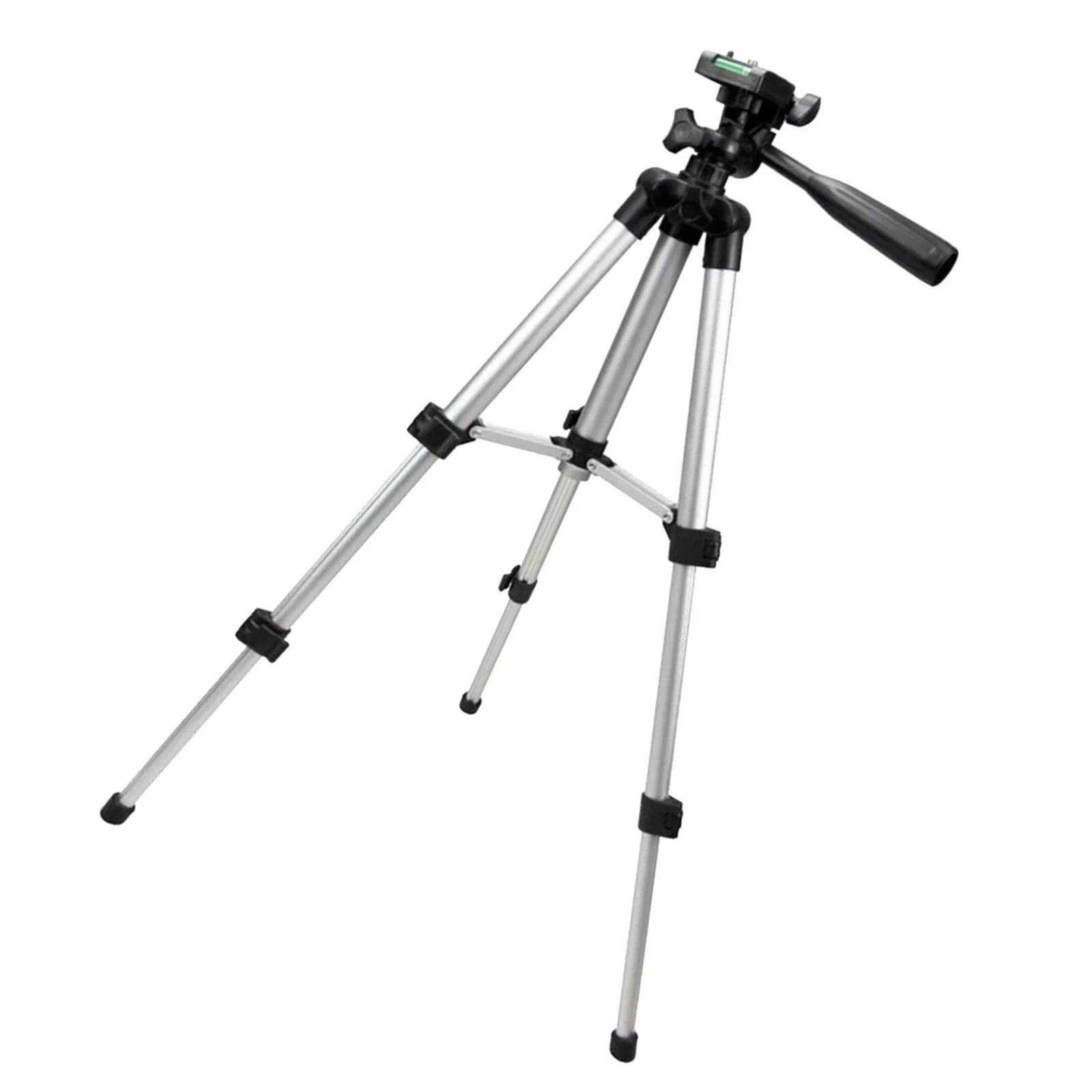 Tripé giratório ajustável de 360 graus, suporte telescópico de 5 estágios de liberação rápida para câmera dslr, filmadora, telefone, tablet