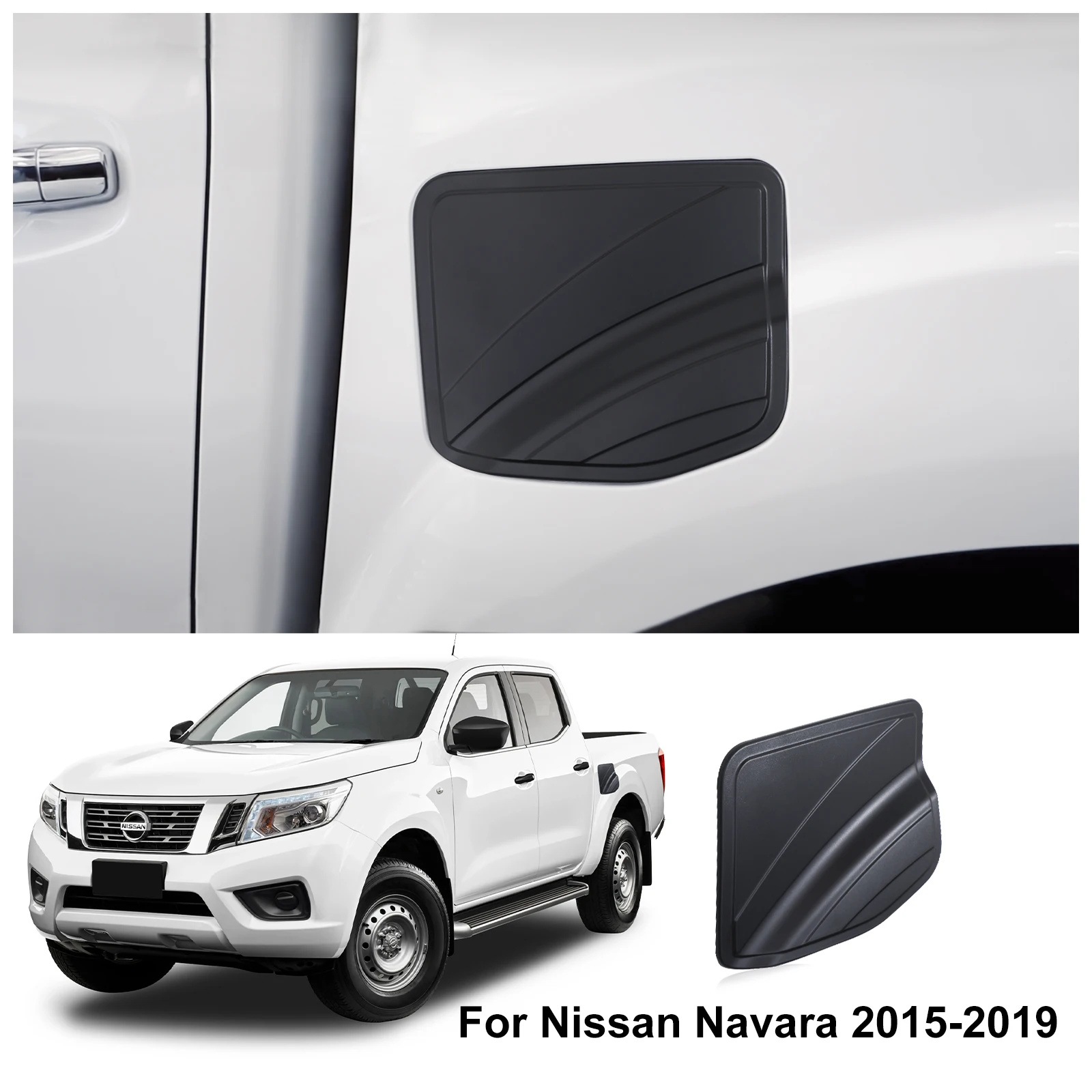 Car Accessories Gas Fuel Cap Door Tank Cover For Nissan Navara NP300 2015 2016 2017 2018 2019