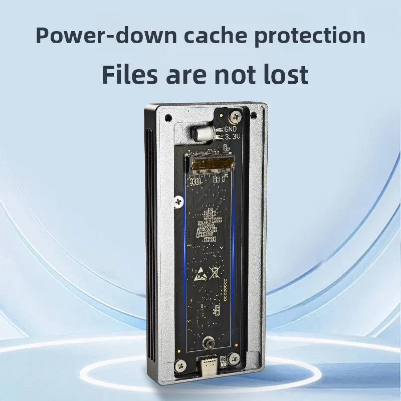 Thunderbolt 3 M.2 Nvme Mobile Hard Disk Enclosure 40Gb/s 8T Full Aluminum Body JHL6340 for PC/laptop Mobile Phone Smart TV PS4