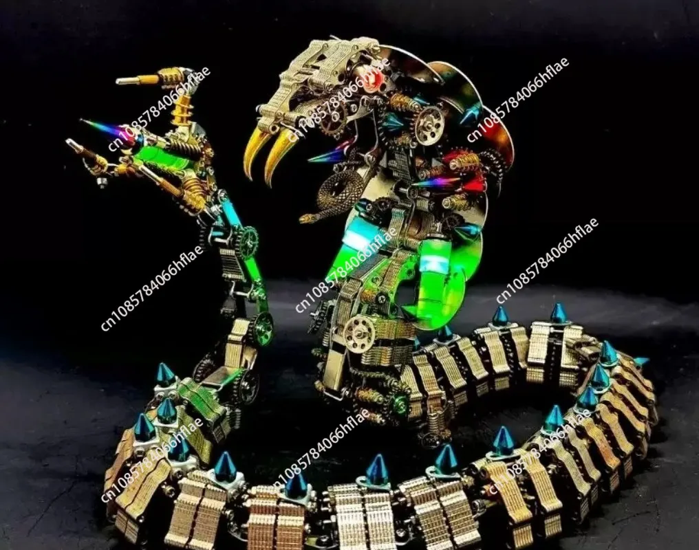 3D Puzzle Seahorse Metal Assembly Mechanical Sea Animals Building Model Kit Steampunk DIY Toys for Kids Adults  2100Pcs