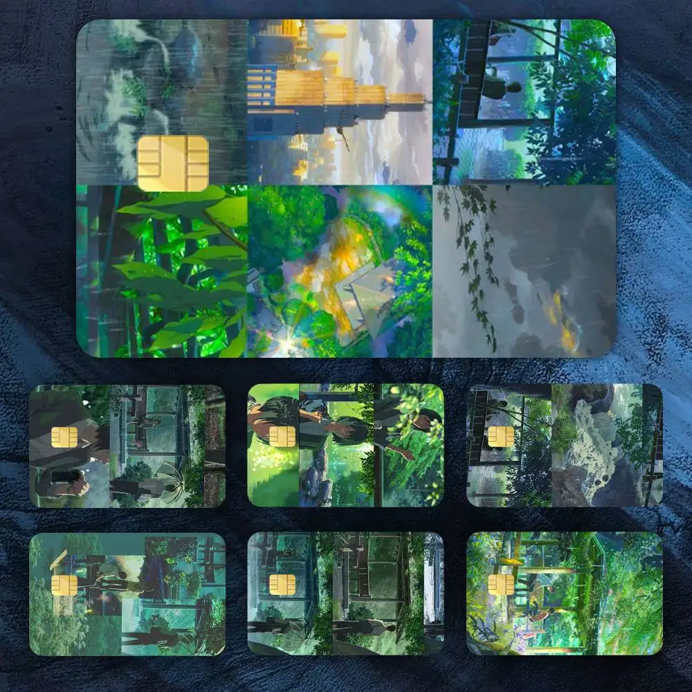 

The Garden of Words Credit Card HD Stickers Easy to replace, change card style anytime as you like