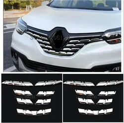 For Renault Kadjar 2015 2016 2017 2018 Chrome Front Mesh Grill Bumper Cover Trim Insert Bonnet Garnish Molding Guard Protector