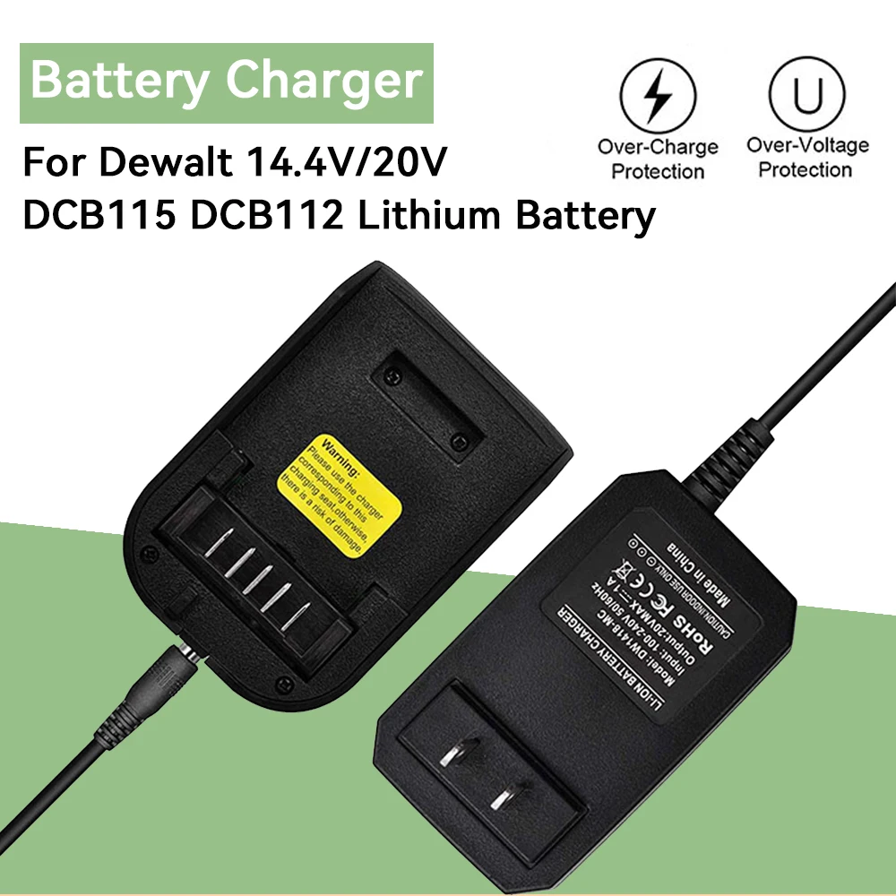 DCB118 14.4-20V 1A Li-Ion Battery Charger Replacement Charging For Dewalt Tools For Model DCB107 DCB115 DCB112 DCB143 DCB206