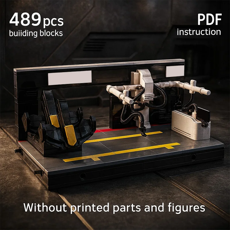 Bloques MOC modelo APX GP Pit House Show Base estación de monitoreo bloque de construcción creativo DIY colección de ensamblaje juguetes Gfit