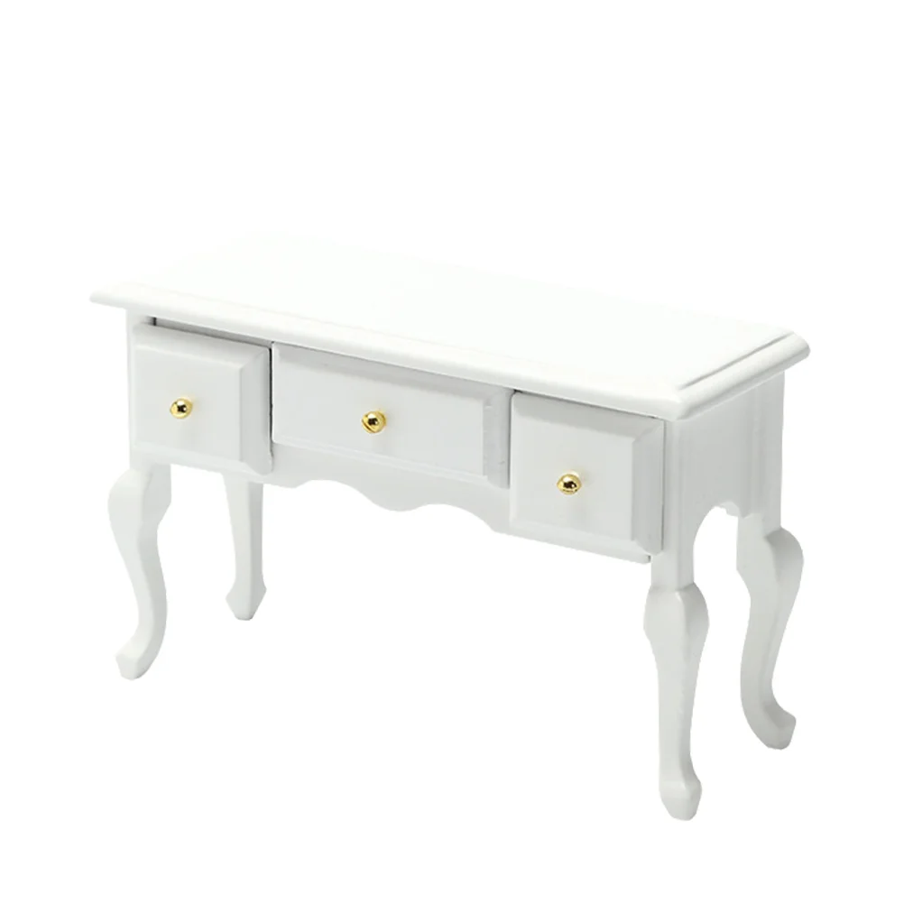 Decorations Dollhouse Chest of Drawers Child Miniature Desk 900X650X400CM Wooden