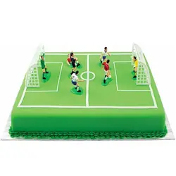 Home 9 Soccer Players Cake Decorations Cake Toppers Set of 9 Soccer Toppers for Birthday Cake Cupcakes Football Toppers