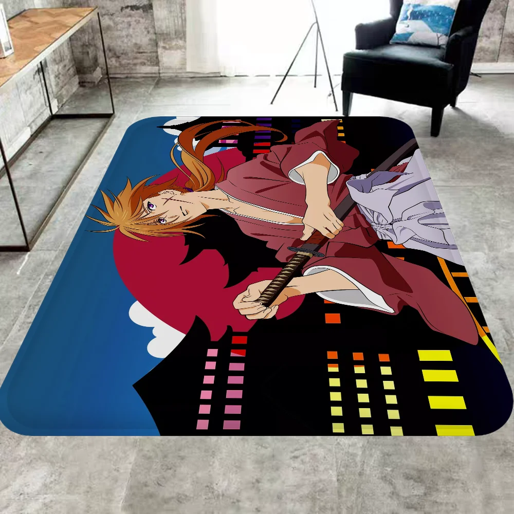 Rurouni Kenshin Bathroom Mat Kids Room Bedroom Decoration Balcony Anti-Slip Doormat Living Room Bedside Area Rugs