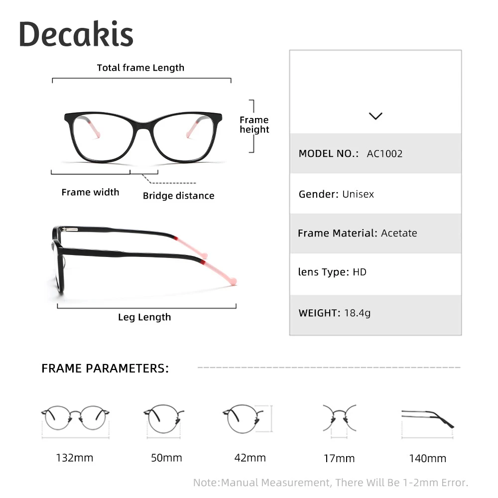 Femmes hommes rétro carré lunettes cadre clair lentille noir rose Temple Anti lumière bleue lunettes optiques pour la lecture de la mode