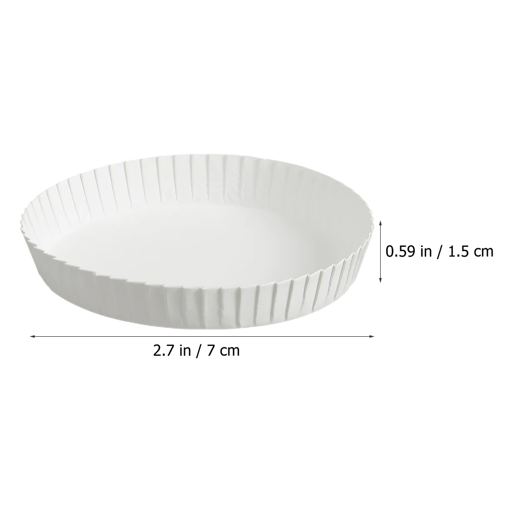 

150pcs Paper Cup Lids 7cm Durable Travel Coffee Covers Hot Drinking Protectors Disposable Stackable Eco Friendly