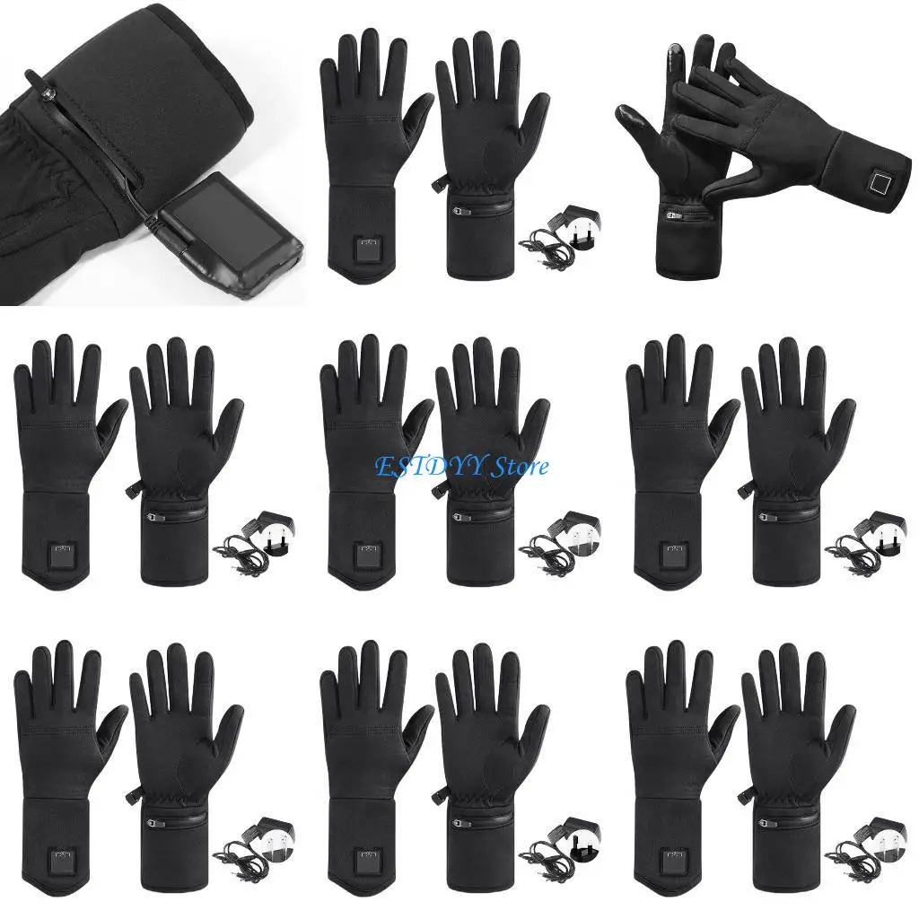 

G6DE Electric Warmer Men Women Heated Gloves Ski Gloves Touchscreens Gloves
