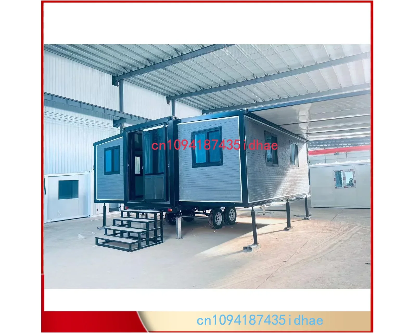 40ft flat pack container two bedroom prefabricated expandable container house trailer mobile home