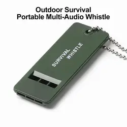 High Frequency Survival Whistle, Outdoor, Caminhadas, Camping, 3 Buracos, Caça, Ferramenta de Emergência, Decibel