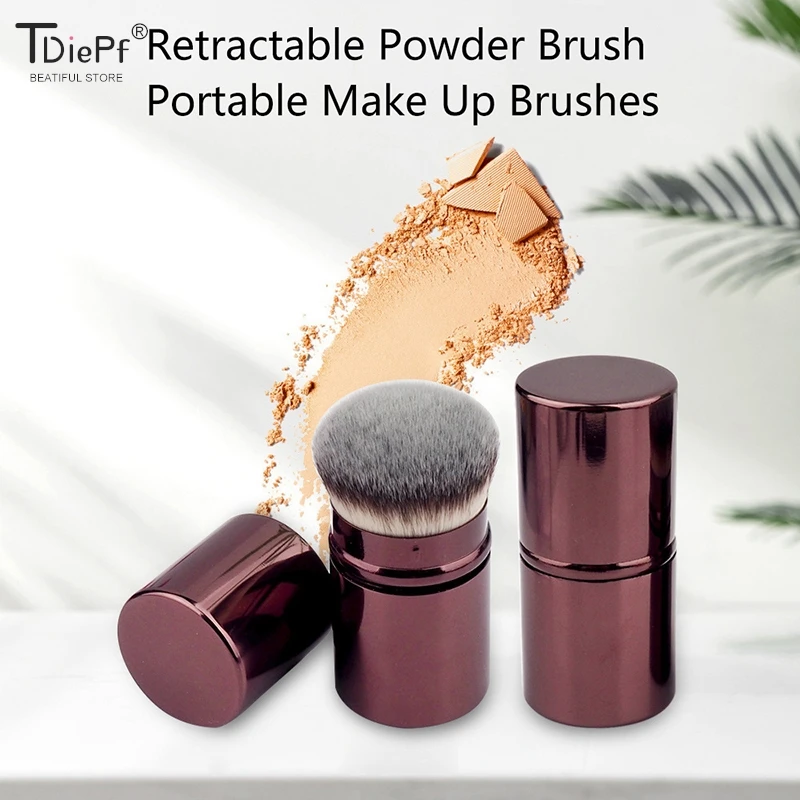 1pc pennello per trucco Mini fondotinta pennello per trucco BB Cream Powder Blush pennelli per trucco per capelli sintetici morbidi Face Cosmetic BeautyTool