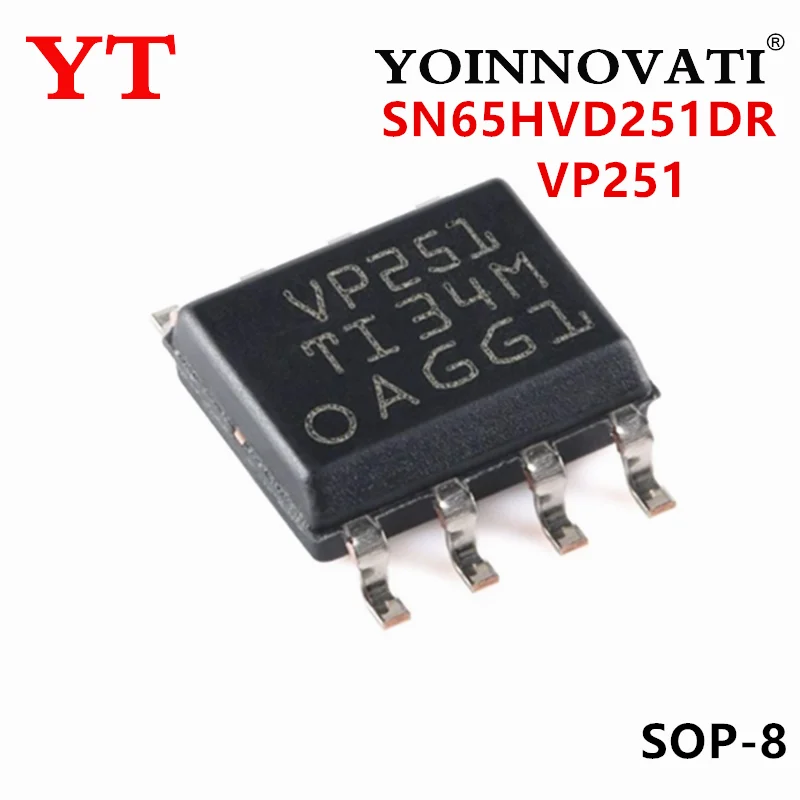 10-100PCS SN65HVD251DR VP251 SN65HVD251 SOP-8 sunminds