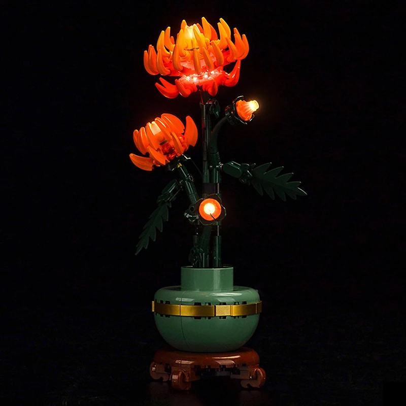 DIY LED Light Kit For LEGO 10368 Chrysanthemum   (Only LED Light,Without Blocks Model)