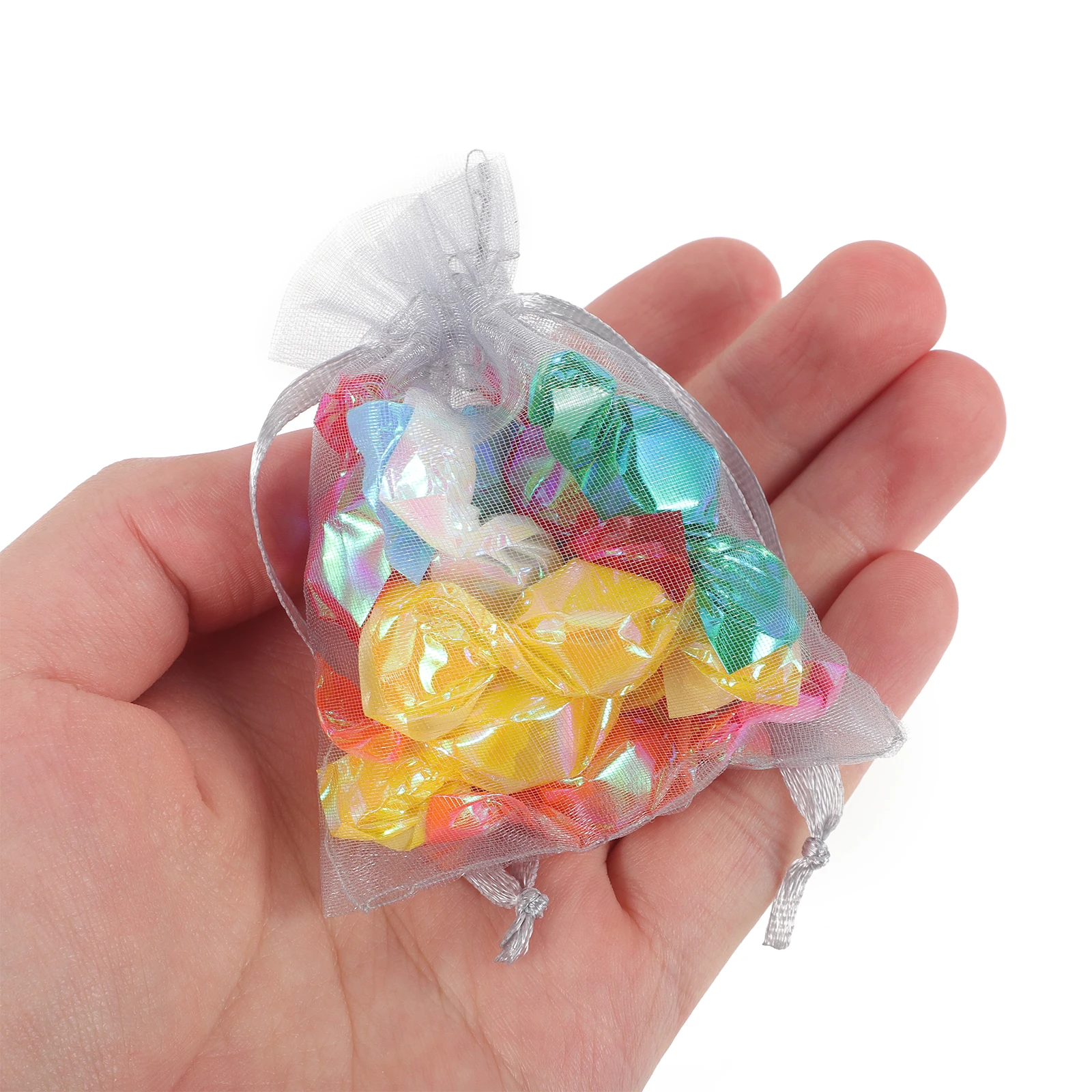 

100Pcs Gift Bags Organza Drawstring Mesh Small Size for Jewelry Candy Wedding Party Favor Goodie Bags Storage Pouches