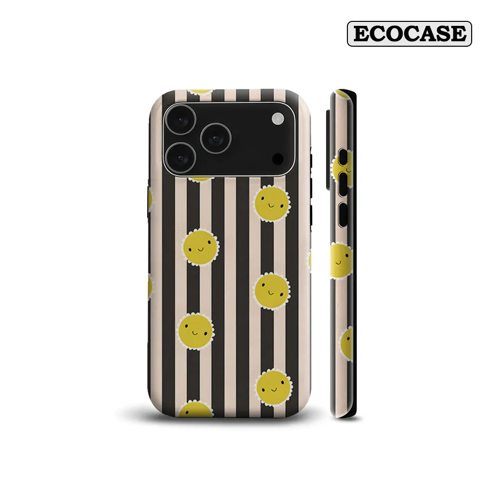 Smiley Sun For Magnetic Phone Case For IPhone 18 17 16 15 14 13 Pro Max Plus Single Double-Layer Tough Case