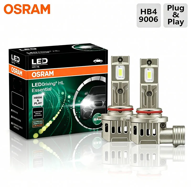 OSRAM HB4 9006 Mini LED 12V 70W 5000LM Bright White Headlight Bulbs, 1:1 Original Size Connector for Vehicle Head Lamps (1 Pair)