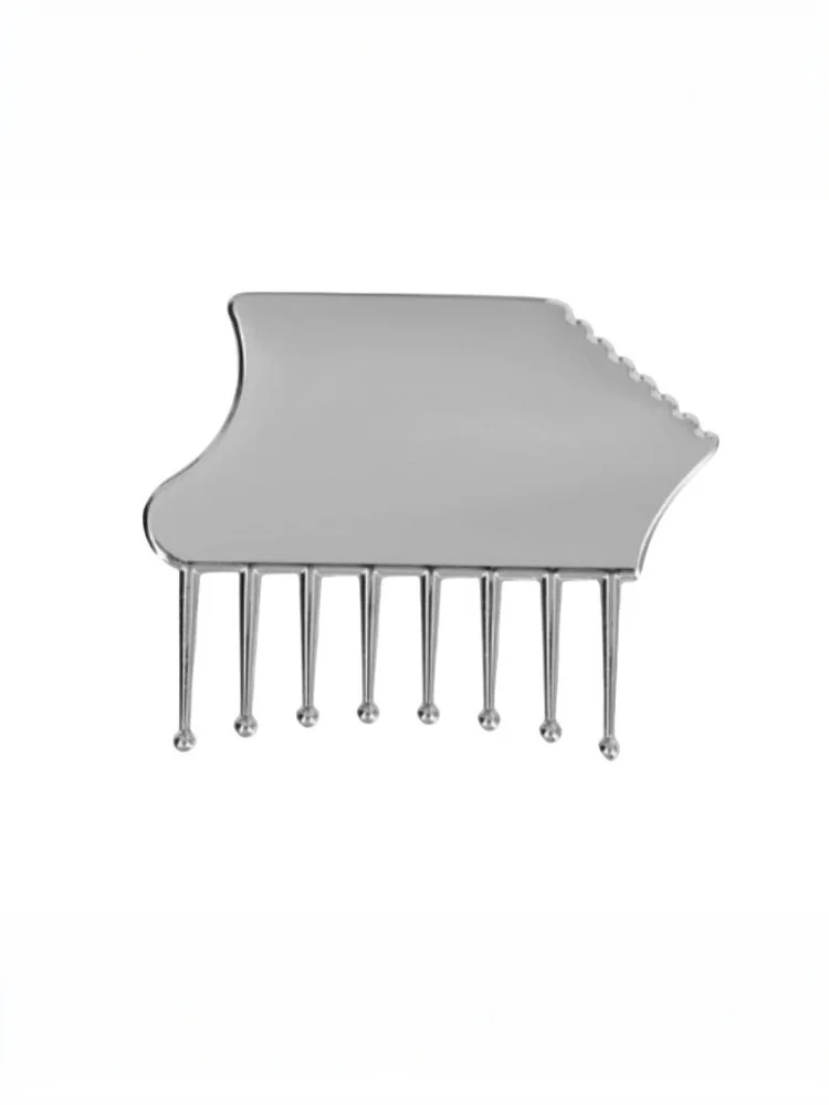 جهاز تدليك فروة الرأس المحمول من سبائك الزنك، أداة كشط غواشا للرأس والرقبة والأكتاف والساقين والذراعين لتخفيف مهدئ