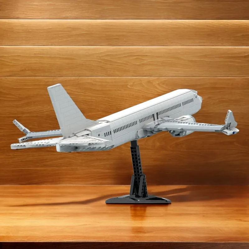 

2249 шт. Moc для отдыха Boeing 737 MAX 8, пассажирский самолет, сделай сам, образовательные строительные блоки, авиационная модель