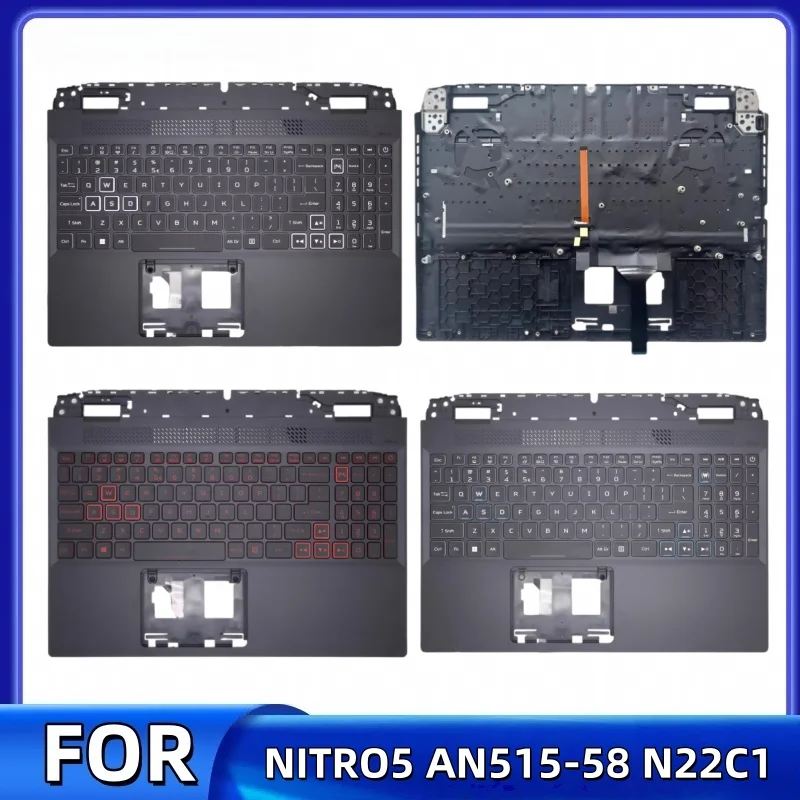 

New For ACER NITRO5 AN515-58 AN515-58G N22C1 Backlit keyboard/Palmrest Cover/Bottom Cover/CD Shell