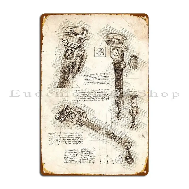 Apex Legends Rampart Heirloom Problem Solver Sketch Metal Sign Cinema Wall Mural Wall Plaque Classic Iron Tin Sign Poster