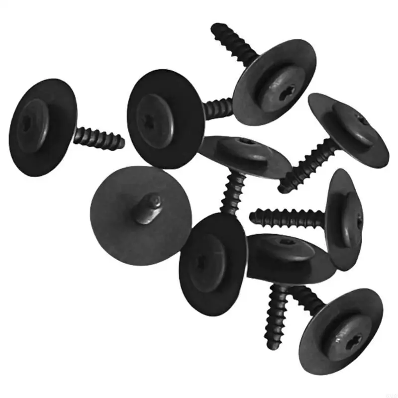 6XDF Set Of 10 Metal Bolts Screws Standard Size Bolts Screws Wheelhouses Liner Screw Anti Rusts  Car Bolt set for Automotive