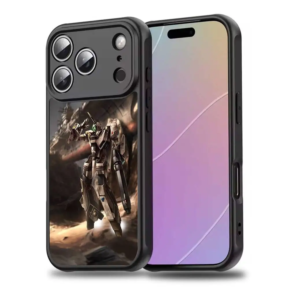 R-robotechES m-macross coque de téléphone pour iPhone 17,16,15,14,13,12,11,Pro,Max,Plus,Mini,SE4,E charge sans fil magnétique Magsafe