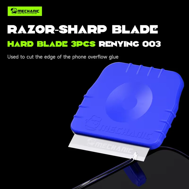 MECHANIC Sharp Blade Repair and Disassembly Pick Curved Screen Disassembly Blade for Mobile Phone Android IPad Repair Tools Set