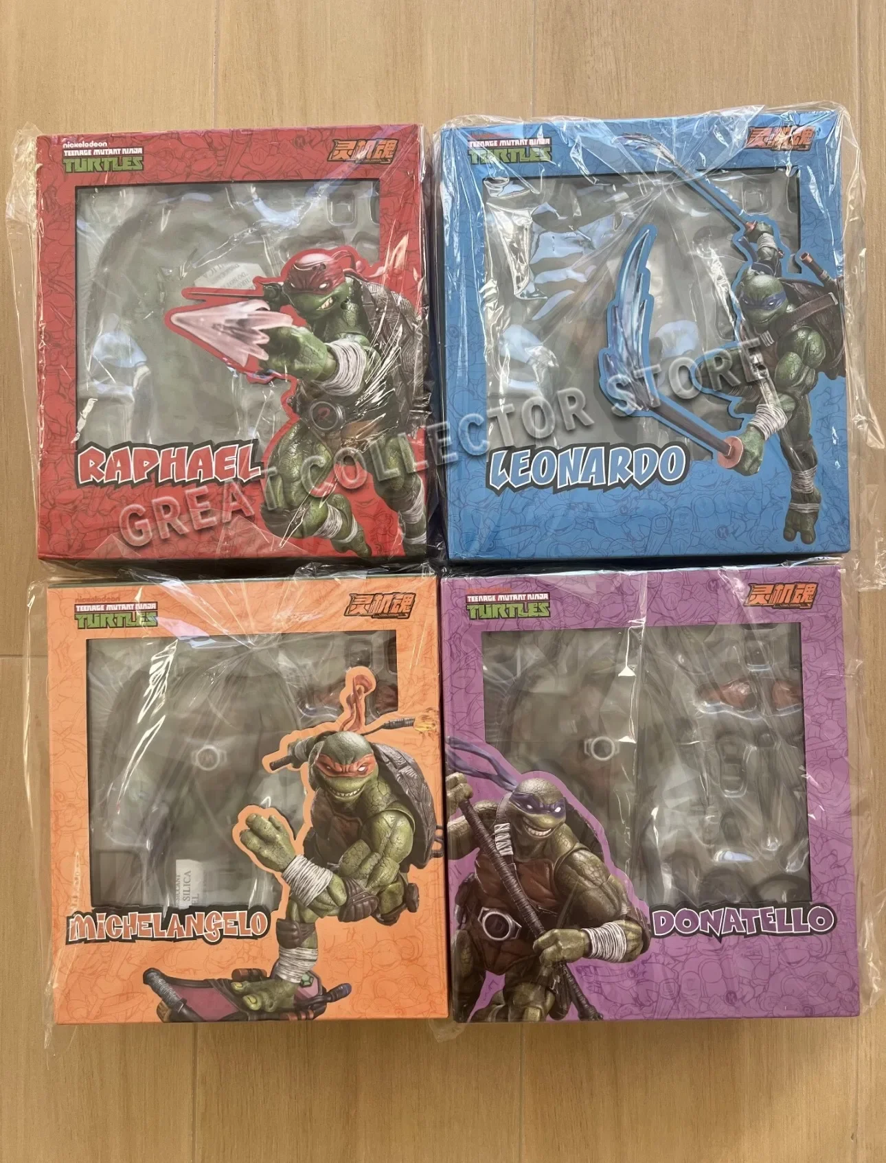 Ling JiHun 1/12 Scale Teenage Mutant Ninja Turtles Raphael & Leonardo 2-Pack Set Articulated Action Figure Collectible for Adult