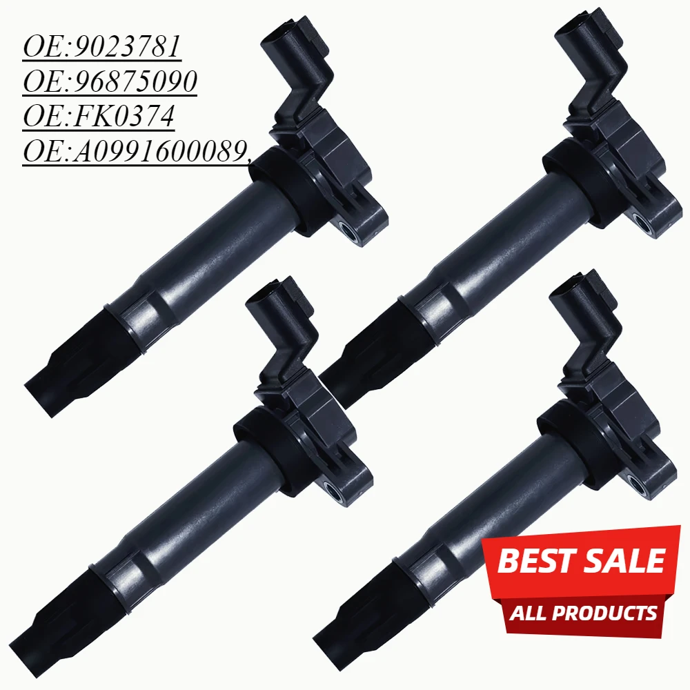 

Ignition Coils 96875090 For CHEVROLET SPARK M300 SAIL AVEO LOVA BAOJUN 310 510 730 WULING HONGGUANG FK0374 23871596