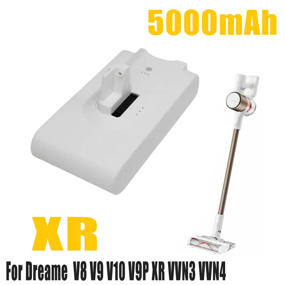 

Original 5000mAh Li ion Battery for Dreame V8 V9 V10 V9P XR VVN3 VVN4 Handheld Cordless Vacuum Cleaner Replacement Battery