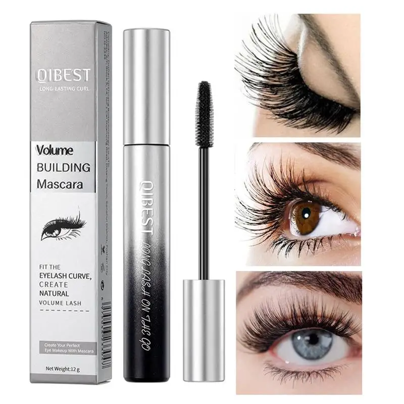 Waterproof Mascara Black Intense Volume Length Mascara Eye Makeup Washable Liquid Lash Extensions Mascara Eye Lashes Brush tool