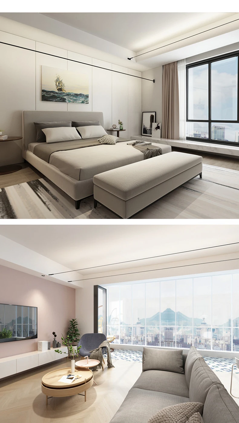 Minimalist LED Strips Lamp Skyline Corridor Ceiling Light Living Room Wall Lamp Long Line Decor Bedroom Nordic Home Lighting