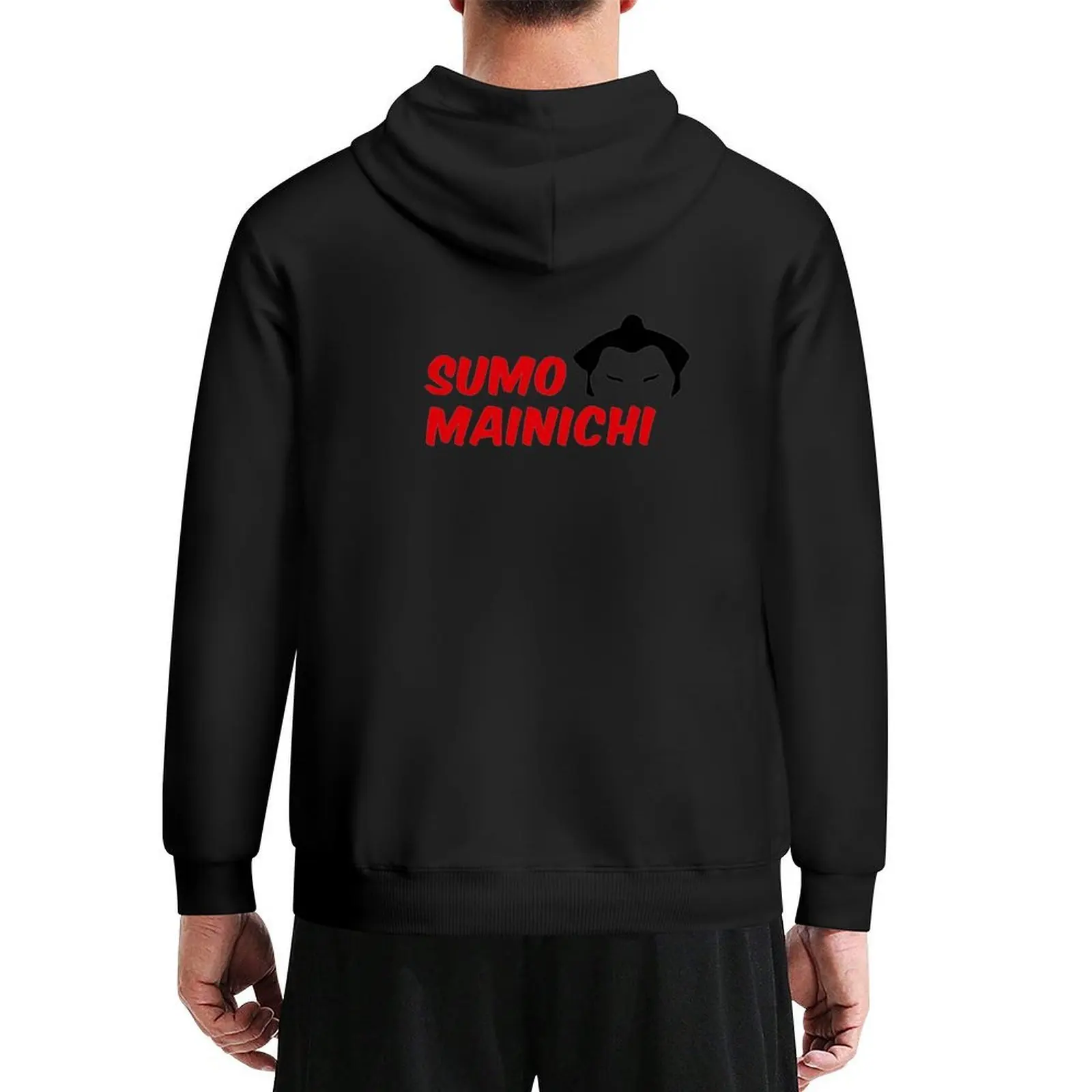 

Sumo Mainichi - Black on white Hoodie men clothing fashion men mens clothing mens designer clothes new hooded tee