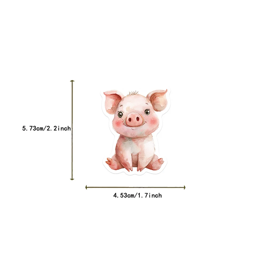 50 قطعة الكرتون المائية الحيوان الكتابة على الجدران ملصقات الزخرفية الغيتار دفتر حقيبة DIY بها بنفسك ألعاب مقاومة للماء ملصقات الهدايا