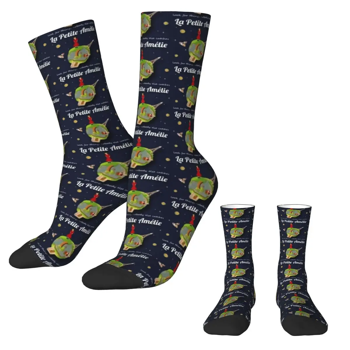 The Little Prince Socks French Cinema Harajuku Stockings Spring Non-Slip Unisex Socks Comfortable Graphic Cycling Socks