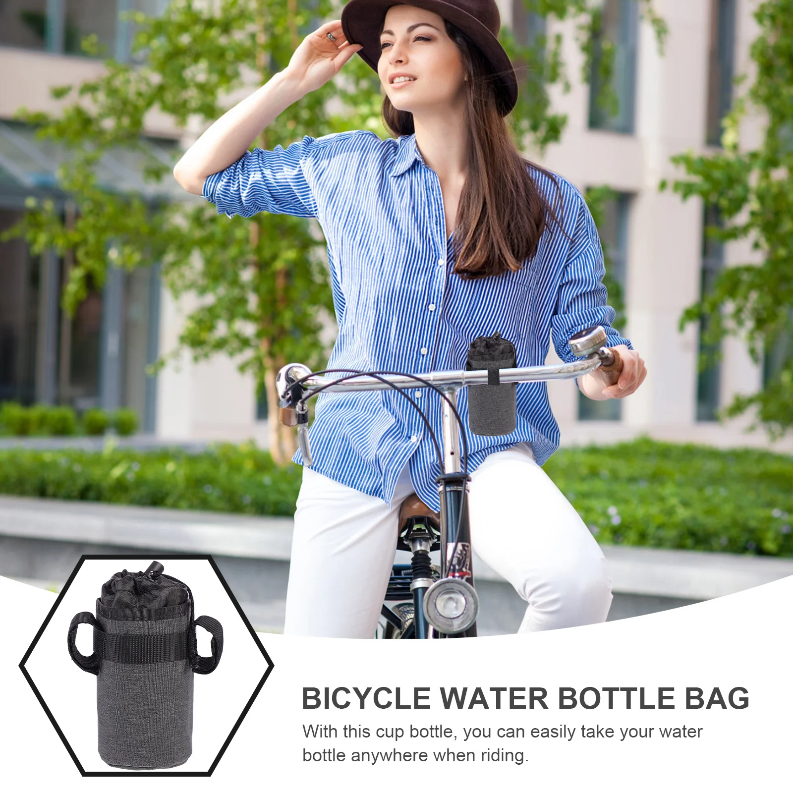 Bottle Storage Pouch for Bike Handlebar Practical and Simple Design Bike Kettle Pouch Durable and Safe for Riding