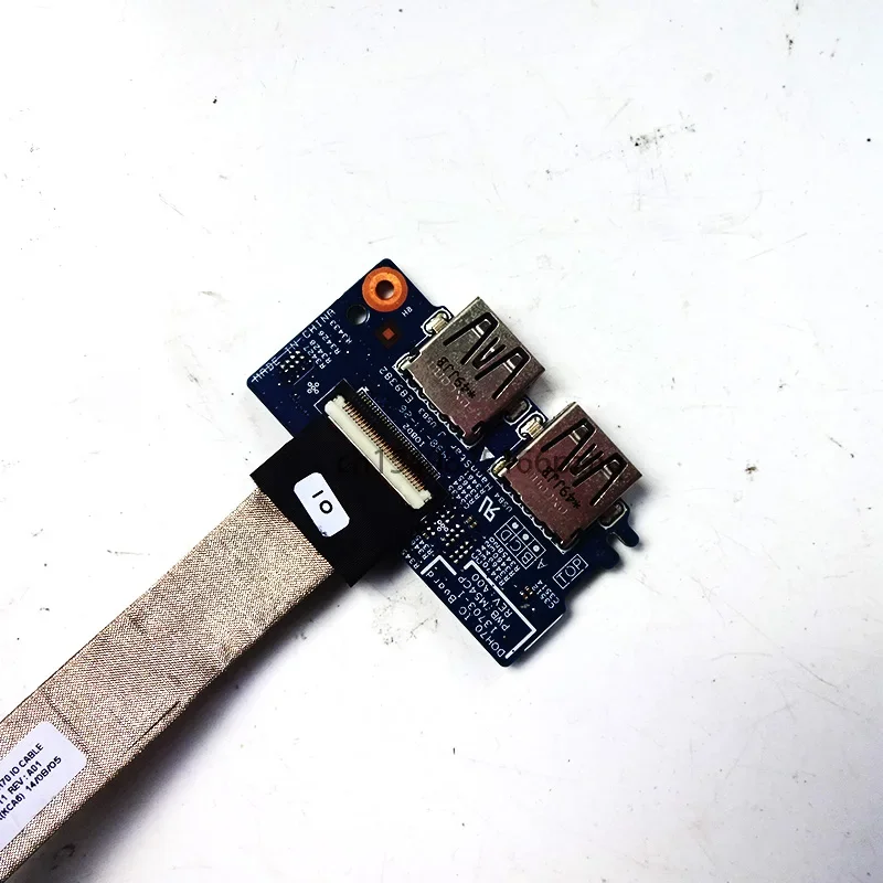 Used CN-0DGJ2C 0DGJ2C DGJ2C IO BOARD For Dell Inspiron 17 7000 7737 13703-1 USB Port Board CN-097M4H CABLE
