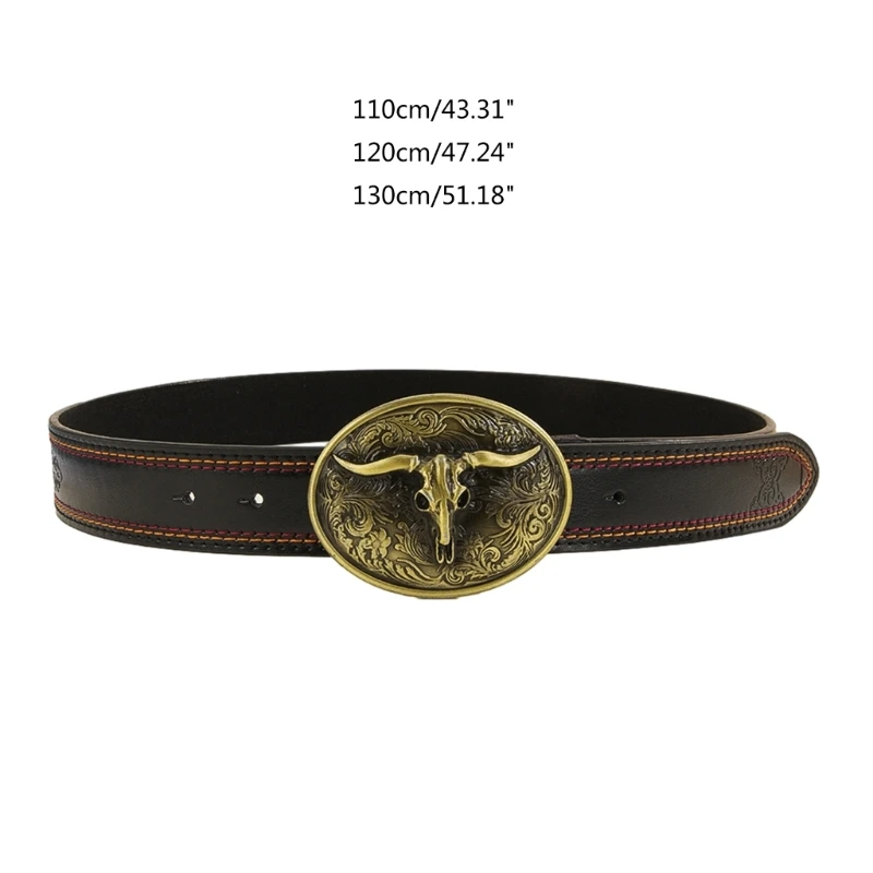 

Fashion Belt For Men Clothing PU Leathers Belt Western Cowboy Strap Waistband