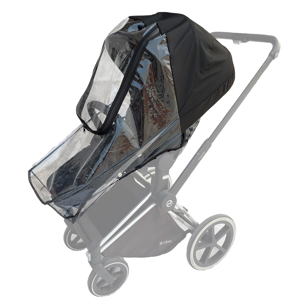 Copertura antipioggia per passeggino compatibile con Cybex Priam & Mios & Balios passeggino, accessorio per passeggino copertura del vento, tempo EVA trasparente