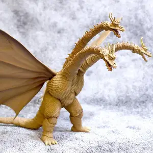 Godzilla Gojira Action Figure, 3 Cabeças, Golden Dragon King, Articulações Ghidorah, PVC Móvel, Brinquedos Modelo Colecionáveis 12 principais vendas boneco godzilla 30 cm - №9
